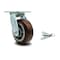 Service Caster 5 Inch Polyurethane Swivel Caster with Ball Bearing and Swivel Lock SCC SCC-30CS520-PPUB-BSL - alternate 1